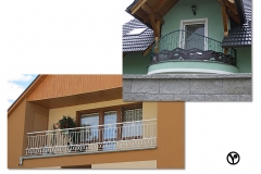 balkónové zábradlí